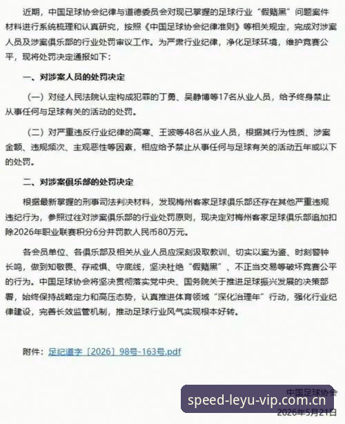 leyu体育投注功能详解 足协第三批禁足名单解析:3大违规类型与17项终身禁令
